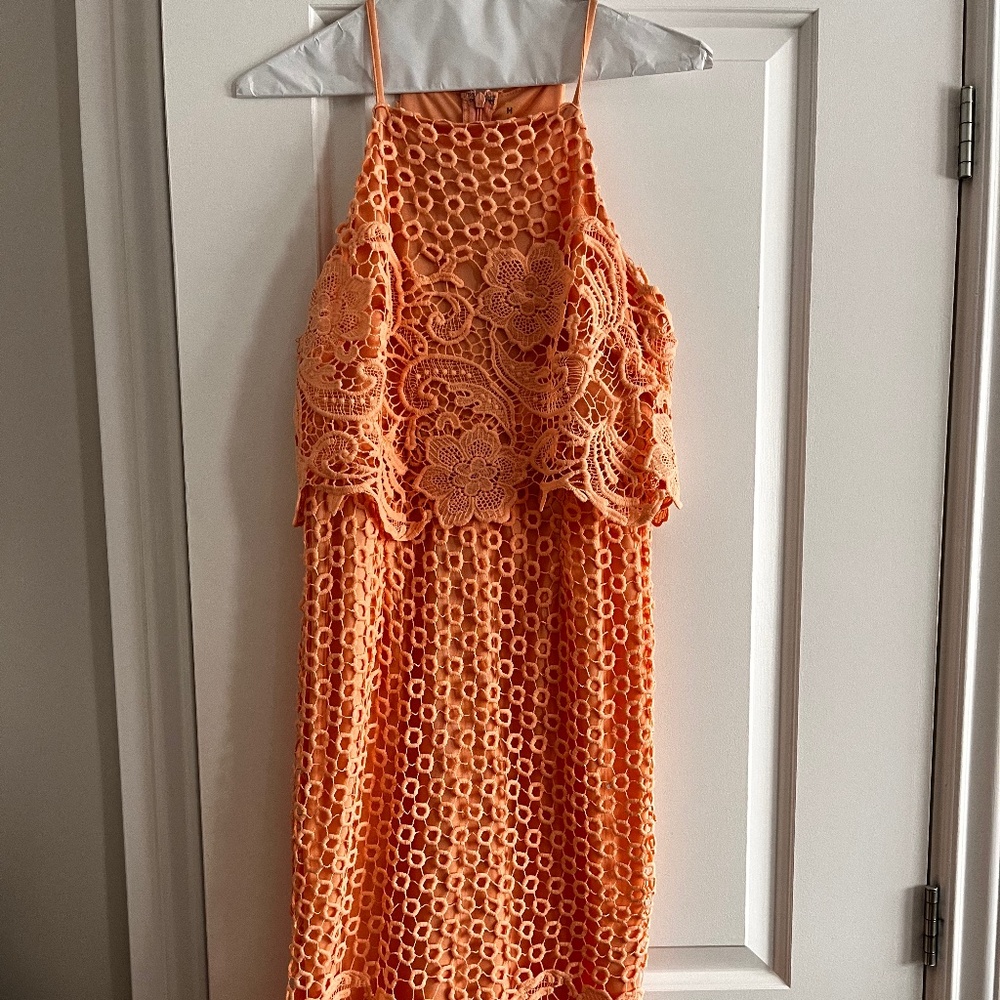 SPECIAL PRICE !!🍑Peach lace dress  NWOT